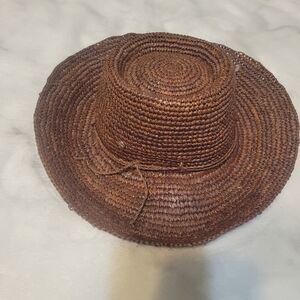 Echo Chocolate Raffia Hat